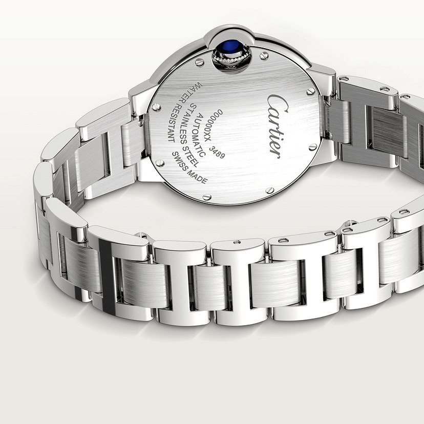 Ballon Bleu de Cartier Uhr 33 mm mechanische Bewegung mit automatischen Wickelstahldiamanten-3