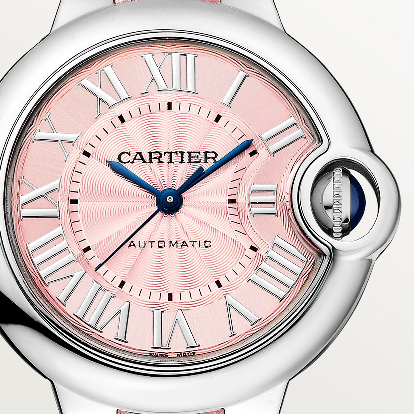 Ballon Bleu de Cartier Uhr 33 mm automatisch Bewegung Stahlleder-6