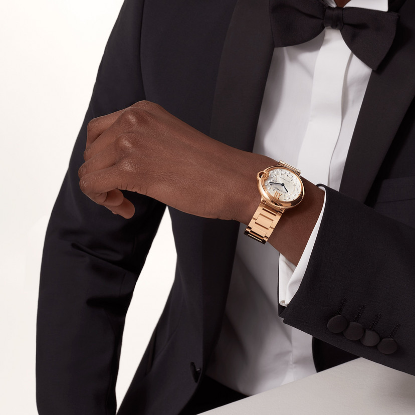 Ballon Bleu de Cartier Uhr 36 mm Automatische mechanische Bewegung Roségold Diamanten-5