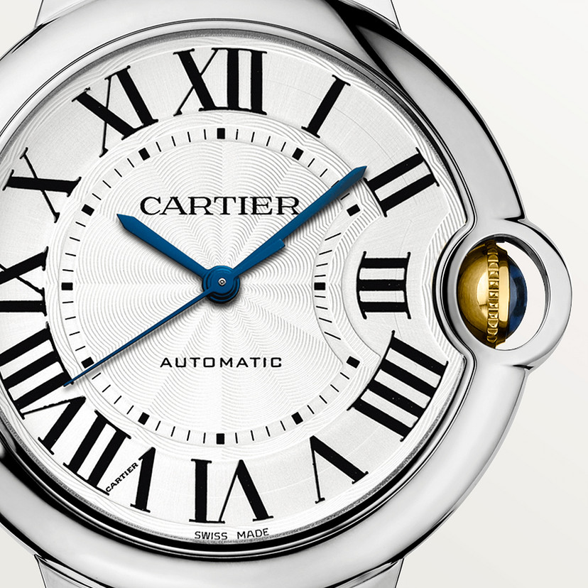 Ballon Bleu de Cartier Uhr 36 mm mechanische Bewegung mit automatischer Wickelgelbgoldstahl-3
