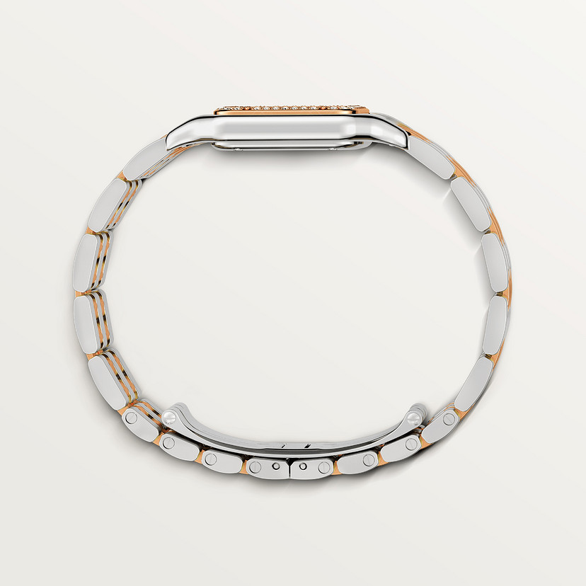Panthère de Cartier Uhrenmedium Modell Quarz Bewegung Rosegold Stahl Diamanten-5