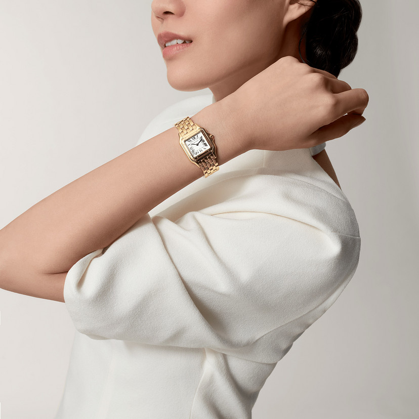 Panthère de Cartier Uhrenmedium Modell Quarz Bewegung Gelbgold-9