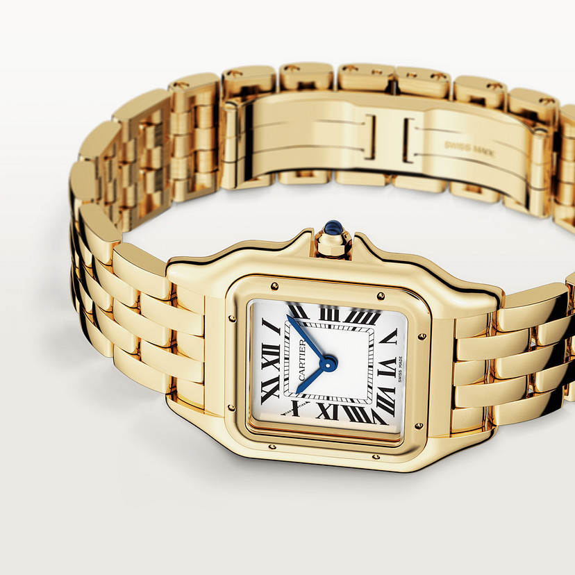 Panthère de Cartier Uhrenmedium Modell Quarz Bewegung Gelbgold-6