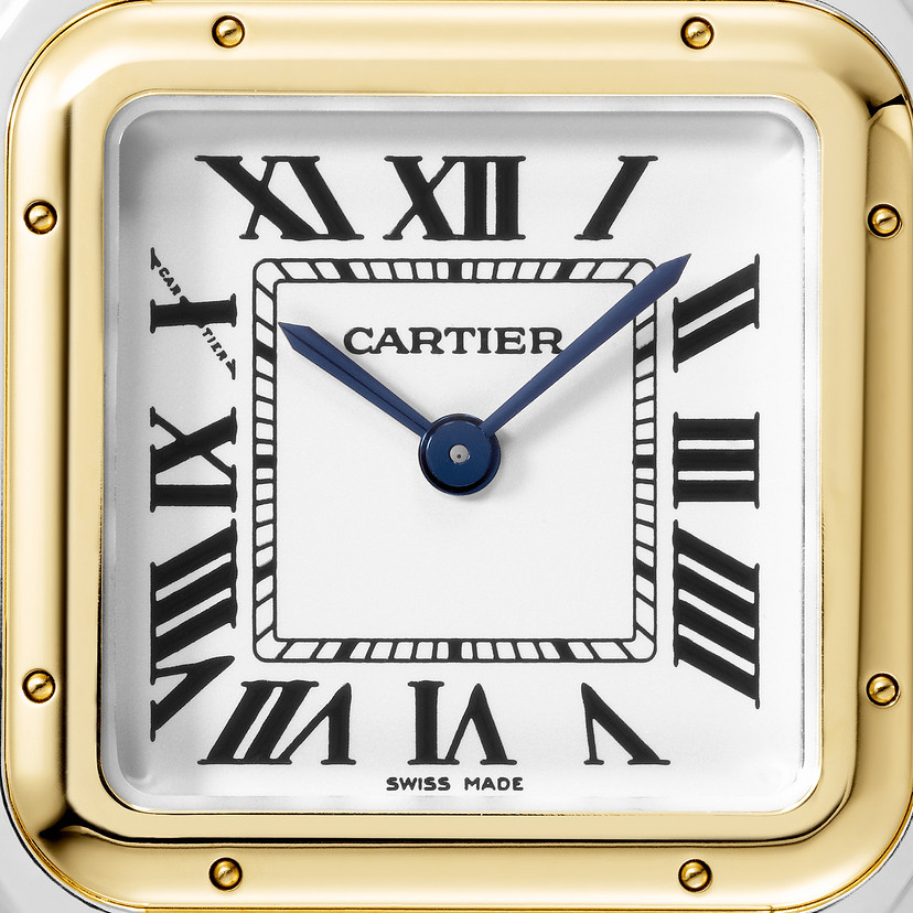 Panthère de Cartier Uhrenmedium Modell Quarz Bewegung Gelbgold Stahl-2