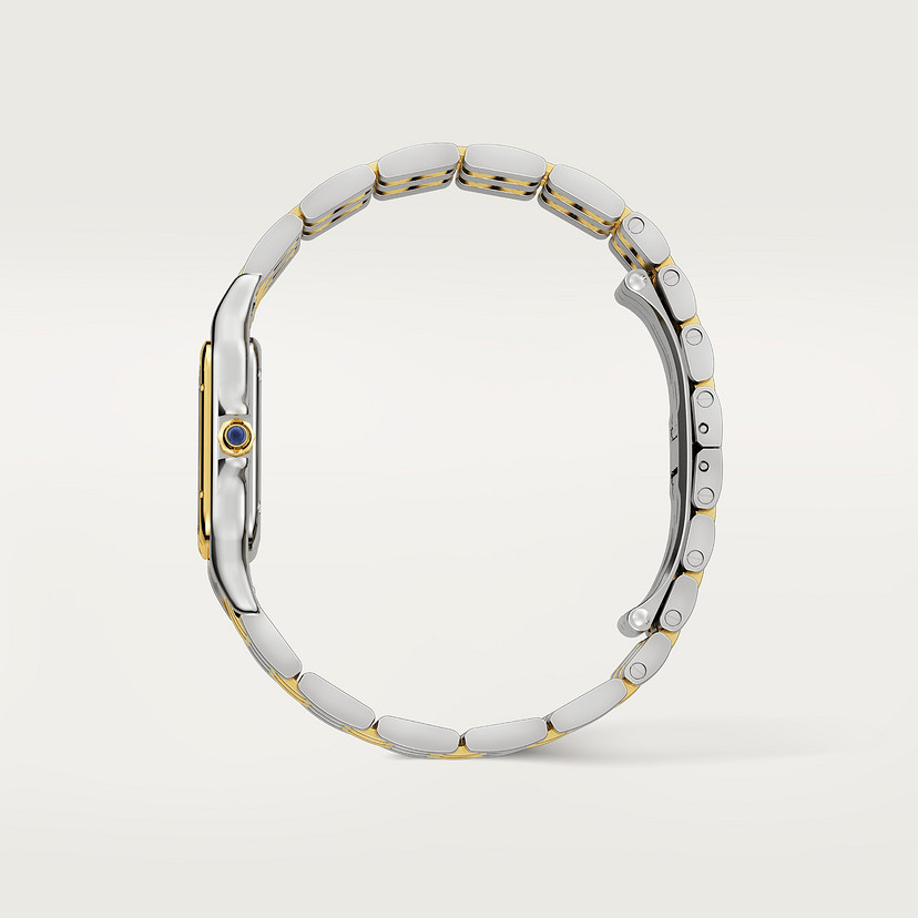 Panthère de Cartier Uhrenmedium Modell Quarz Bewegung Gelbgold Stahl-4