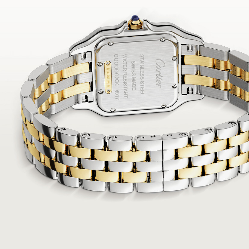 Panthère de Cartier Uhrenmedium Modell Quarz Bewegung Gelbgold Stahl-6