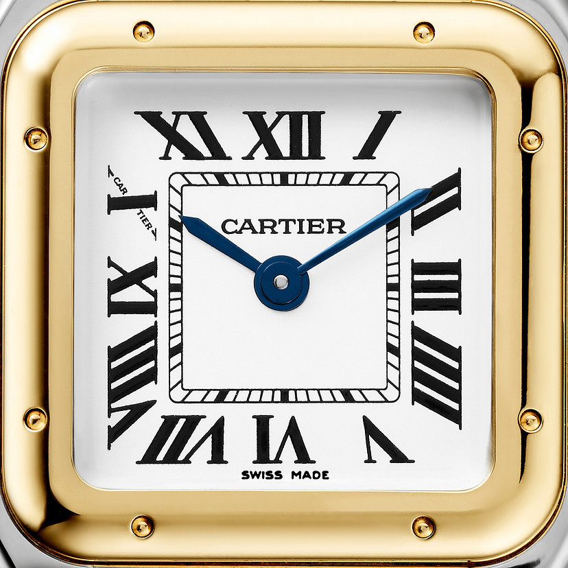 Panthère de Cartier Replik Uhren Small Model Quartz Bewegung Gelbgold Stahl-1
