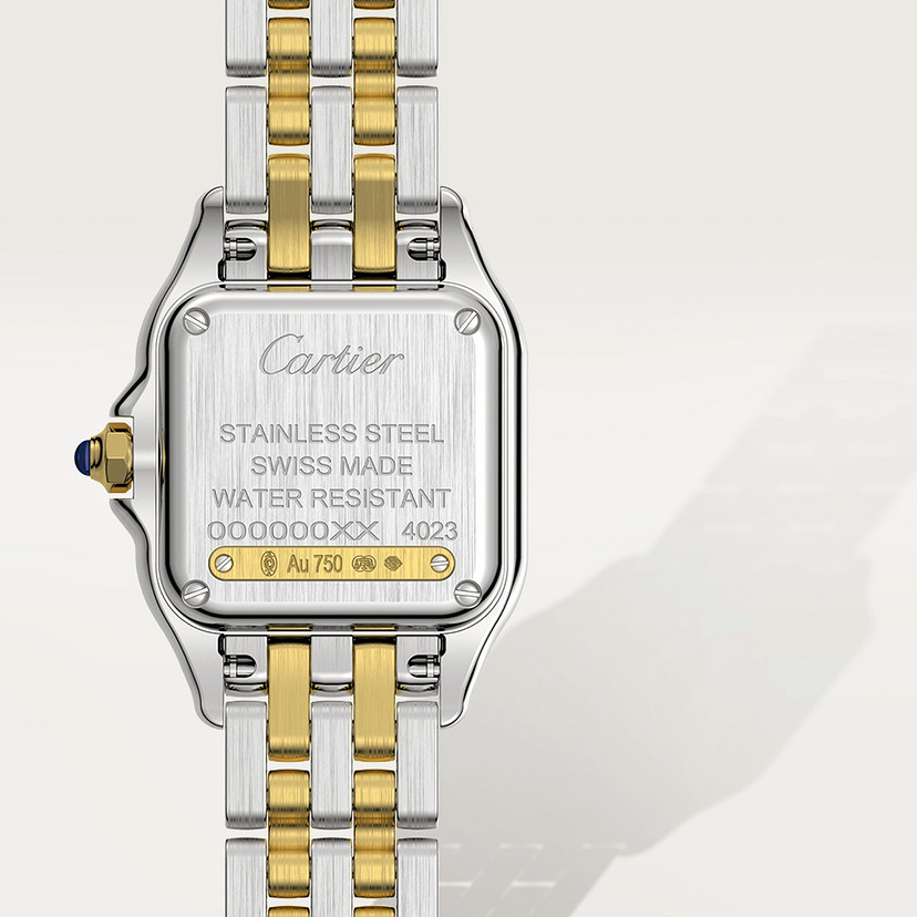 Panthère de Cartier Replik Uhren Small Model Quartz Bewegung Gelbgold Stahl-2