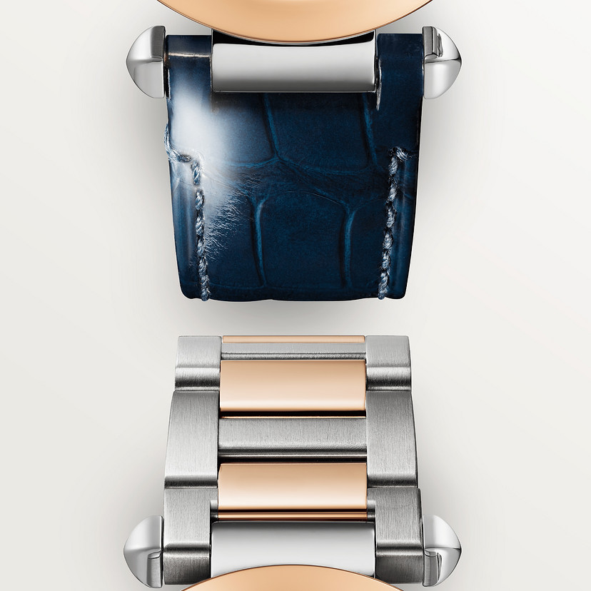Pasha de Cartier Uhr 35 mm Automatische Bewegung 18K Roségold und Stahl austauschbarer Metall- und Lederbänder-1