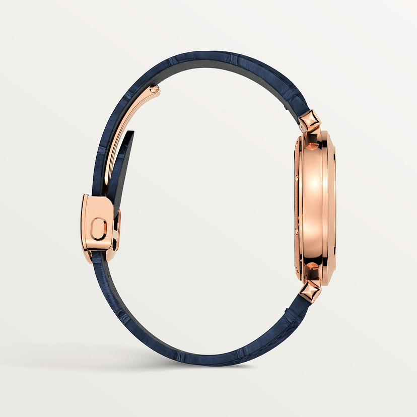Pasha de Cartier Uhr 35 mm Automatische Bewegung Roségold 2 austauschbare Ledergurte-4