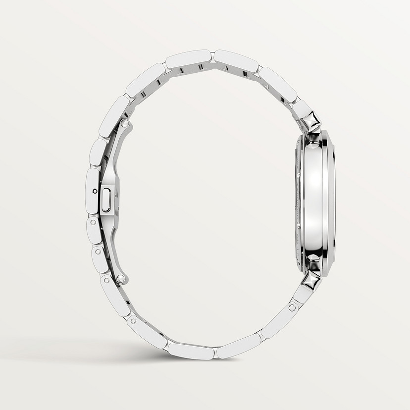 Pasha de Cartier Uhr 35 mm Automatische Bewegung Stahl austauschbarer Metall- und Lederriemen-4