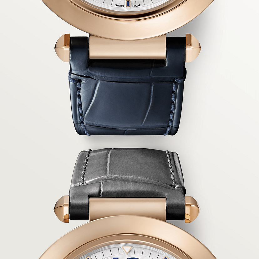Pasha de Cartier Uhr 41 mm Automatische Bewegung Roségold austauschbarer Lederriemen-1