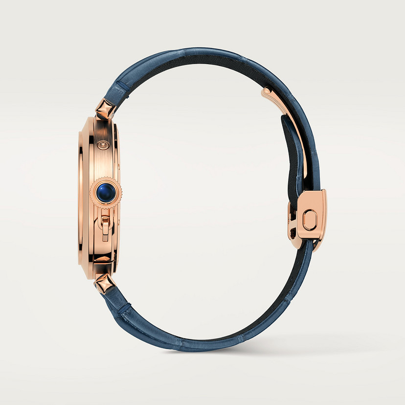 Pasha de Cartier Uhr 41 mm Automatische Bewegung Roségold austauschbarer Lederriemen-5