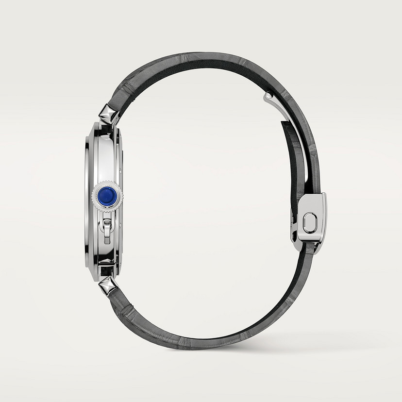Pasha de Cartier Uhr 41 mm Automatische Bewegung Stahl 2 austauschbare Lederriemen-3