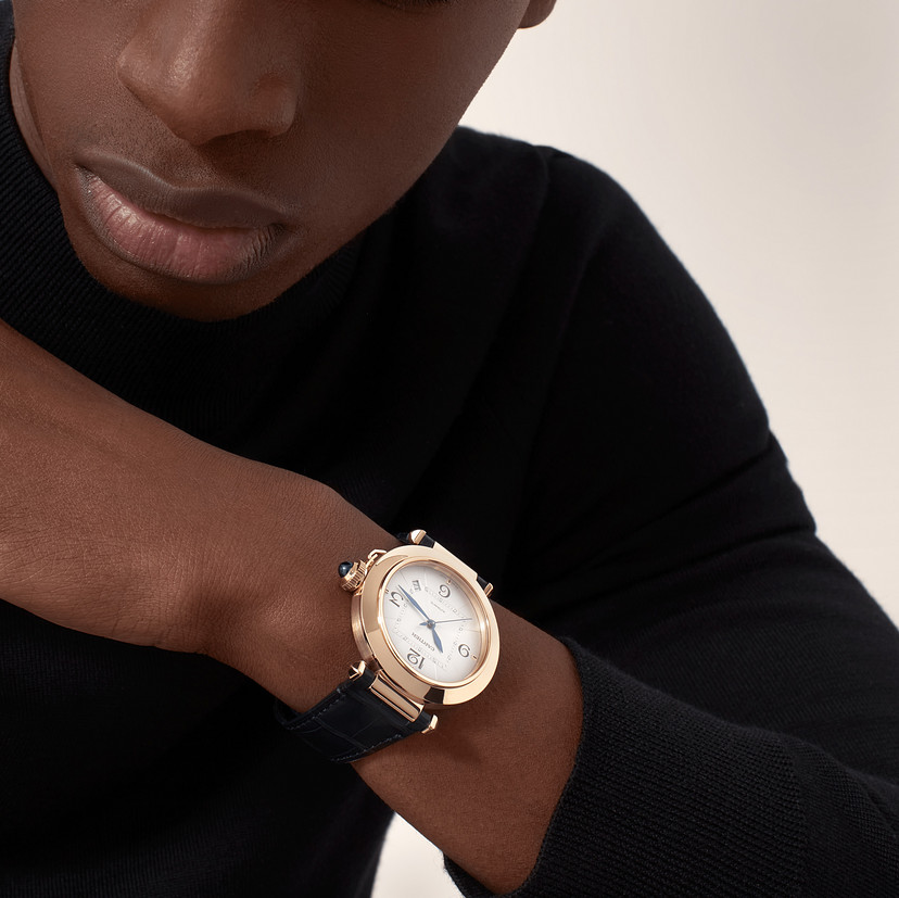 Pasha de Cartier Uhr 41 mm Automatische Bewegung Gelbgold 2 austauschbare Ledergurte-11