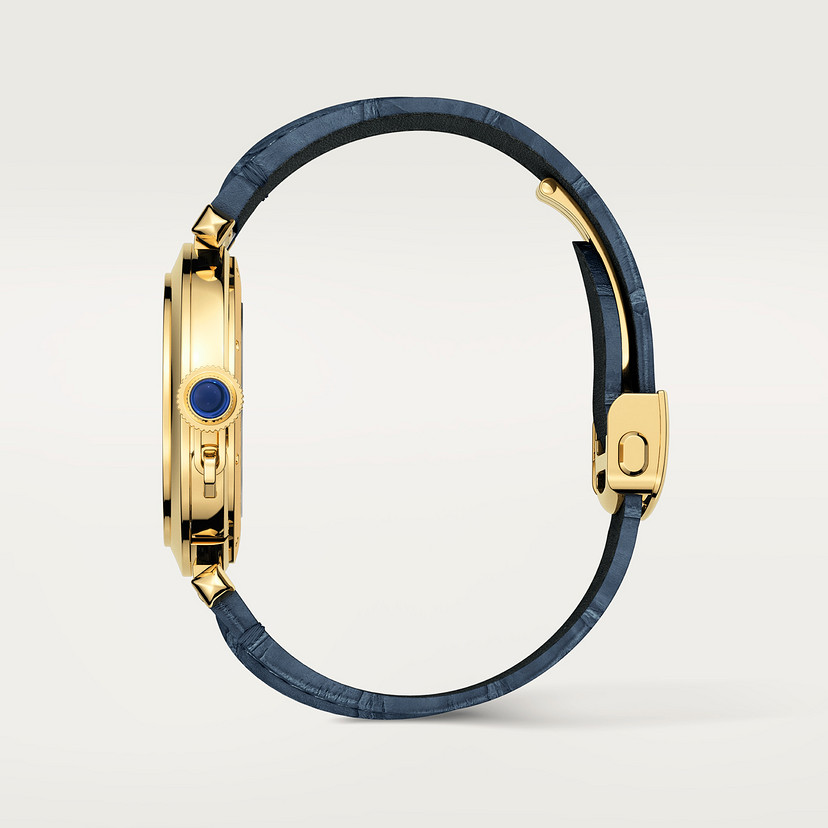 Pasha de Cartier Uhr 41 mm Automatische Bewegung Gelbgold 2 austauschbare Ledergurte-3