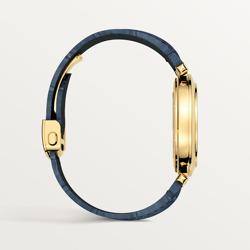 Pasha de Cartier Uhr 41 mm Automatische Bewegung Gelbgold 2 austauschbare Ledergurte-4