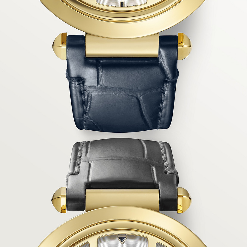 Pasha de Cartier Uhr 41 mm Automatische Bewegung Gelbgold austauschbare Lederbänder-2