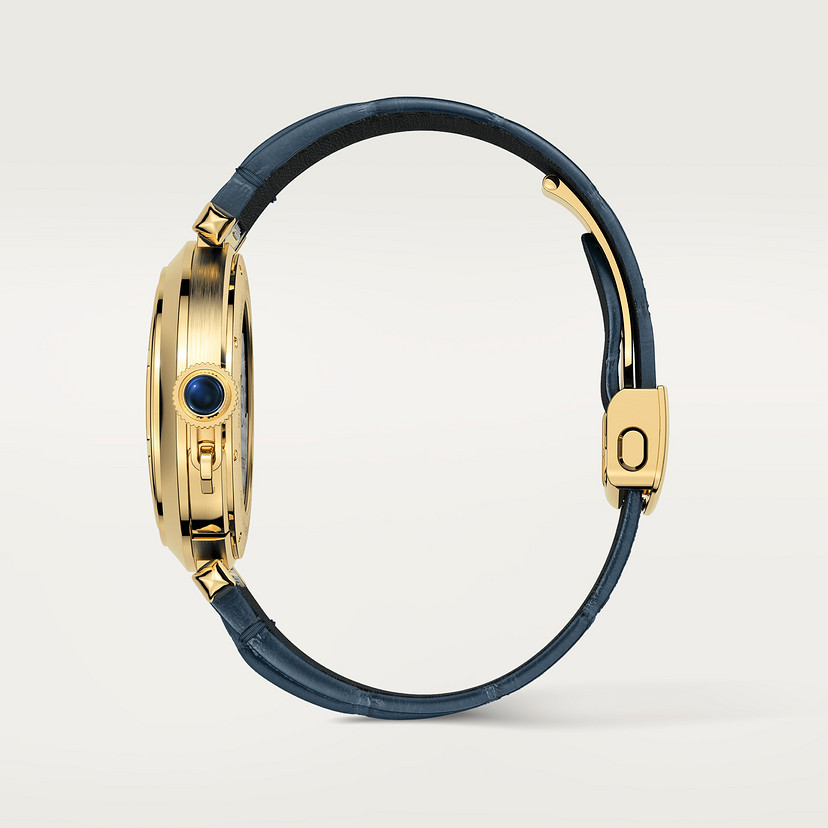 Pasha de Cartier Uhr 41 mm Automatische Bewegung Gelbgold austauschbare Lederbänder-4