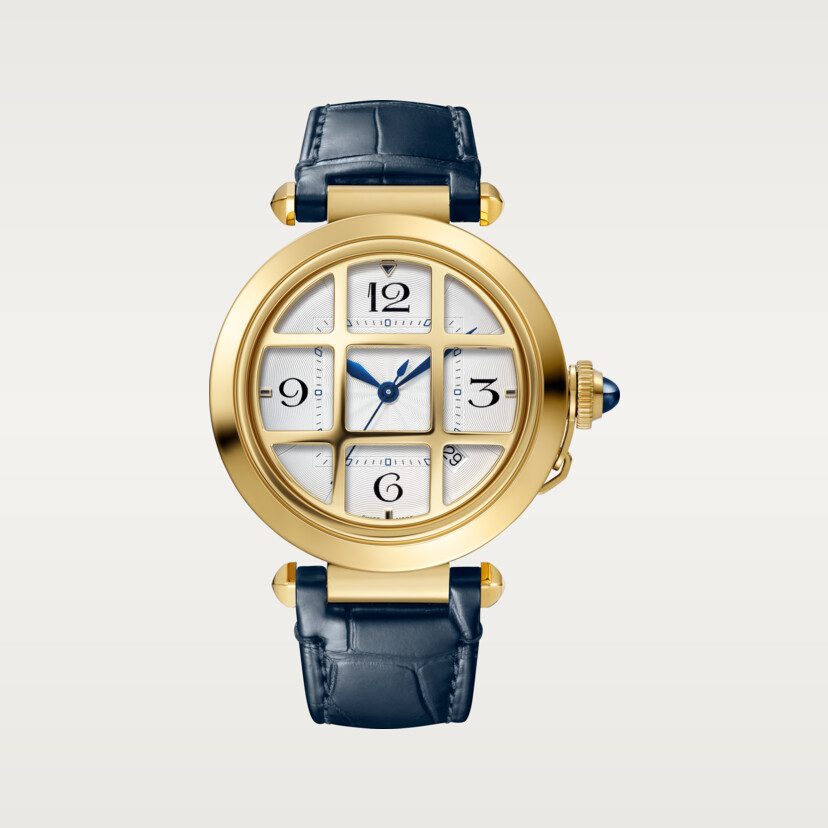 Pasha de Cartier Uhr 41 mm Automatische Bewegung Gelbgold austauschbare Lederbänder-6