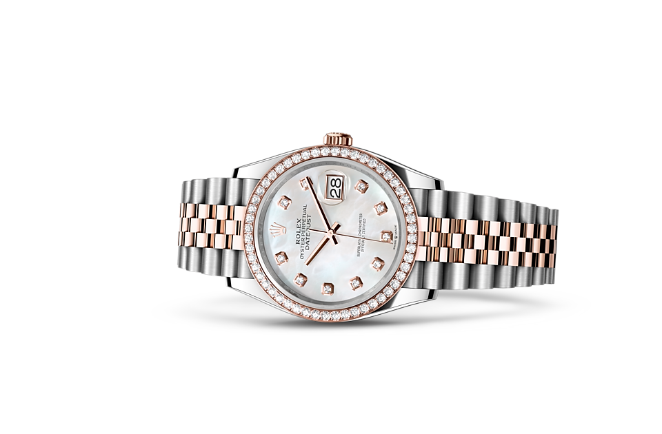 Rolex Datejust 36 Auster 36 mm Austersteel Everose Gold und Diamanten M126281RBR-0009-1