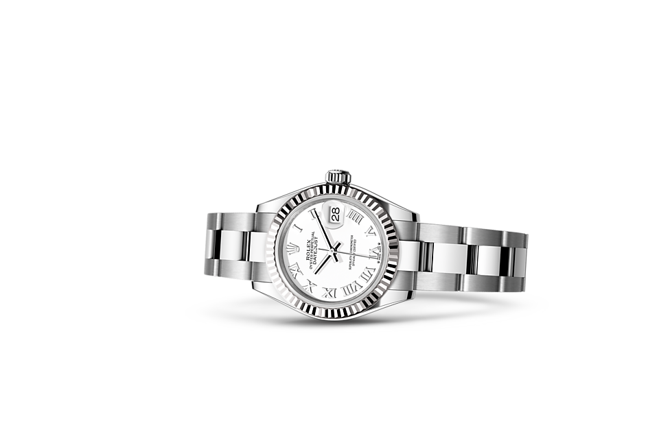Rolex Lady-Date-Just-Auster 28 mm Austersteel und Weißgold M279174-0020-1
