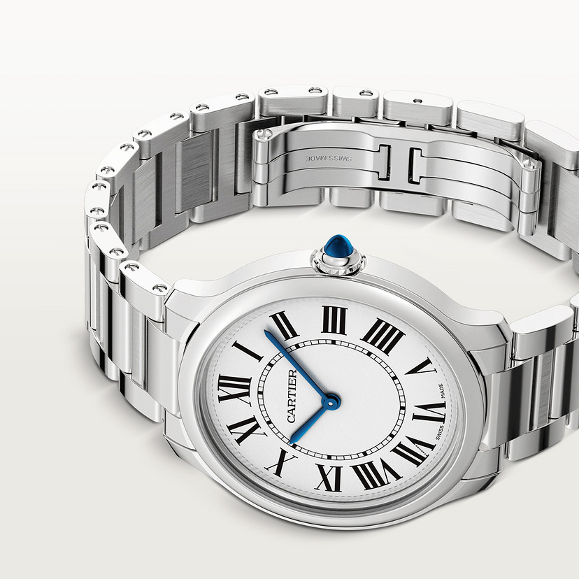 Ronde muss de Cartier beobachten 36 mm Quarz Bewegung Stahl-4