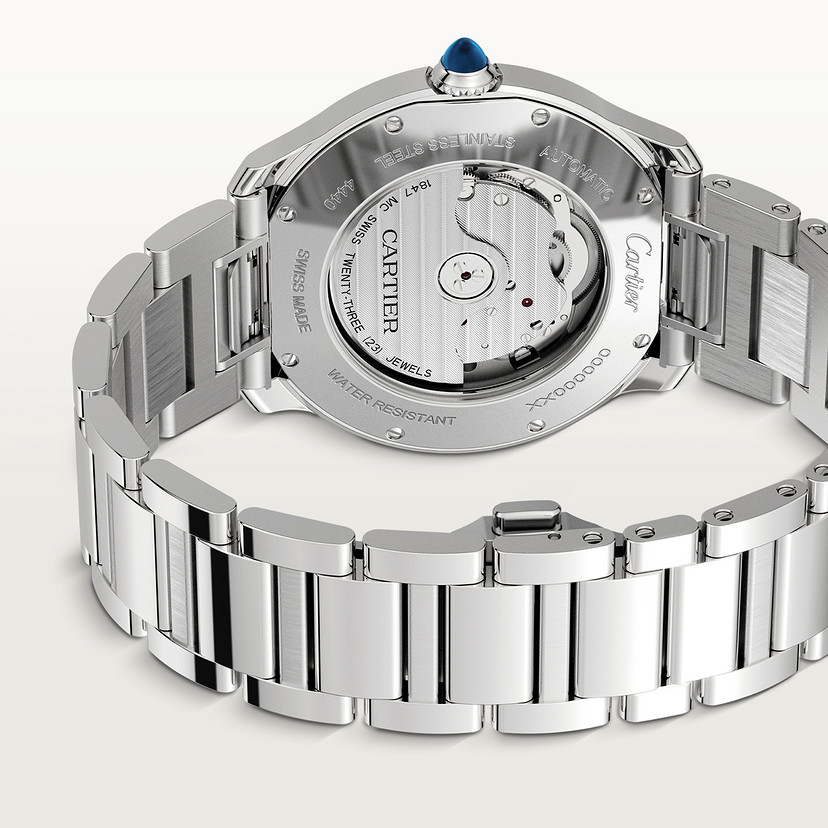 Ronde muss de Cartier Replik Uhren 40 mm automatischer Bewegungsstahl beobachten-2
