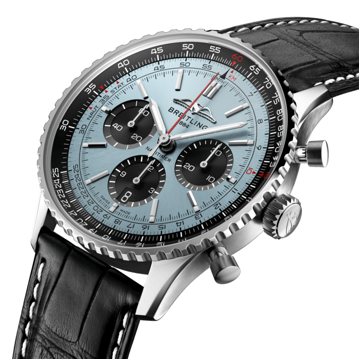 Breitling Navitimer B01 Chronograph 43 Edelstahl Eisblau AB0138241C1P1-1