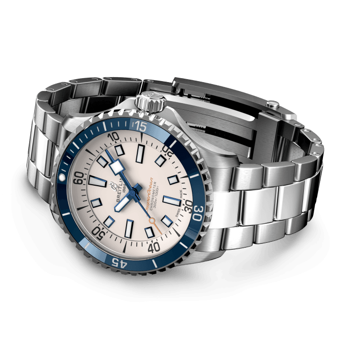 Breitling Superocean Automatic 42 Edelstahlcreme A17375E71G1A1-2