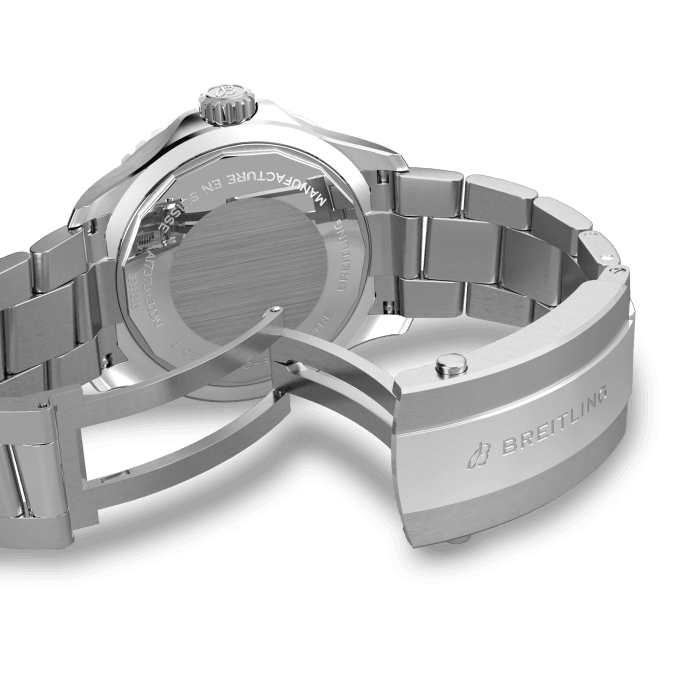 Breitling Superocean Automatic 42 Edelstahlcreme A17375E71G1A1-4