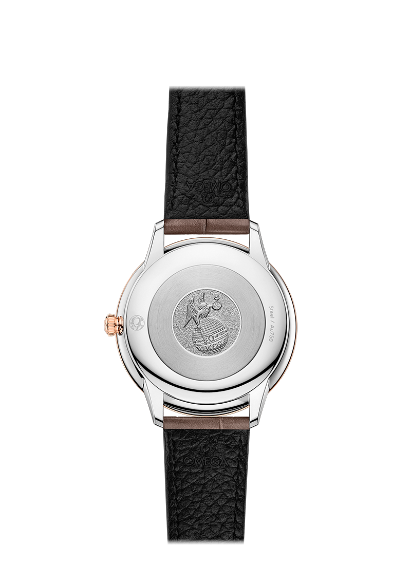 Omega de ville Steel Sedna Gold Diamonds Replik Uhren 434.23.30.60.52.001-1