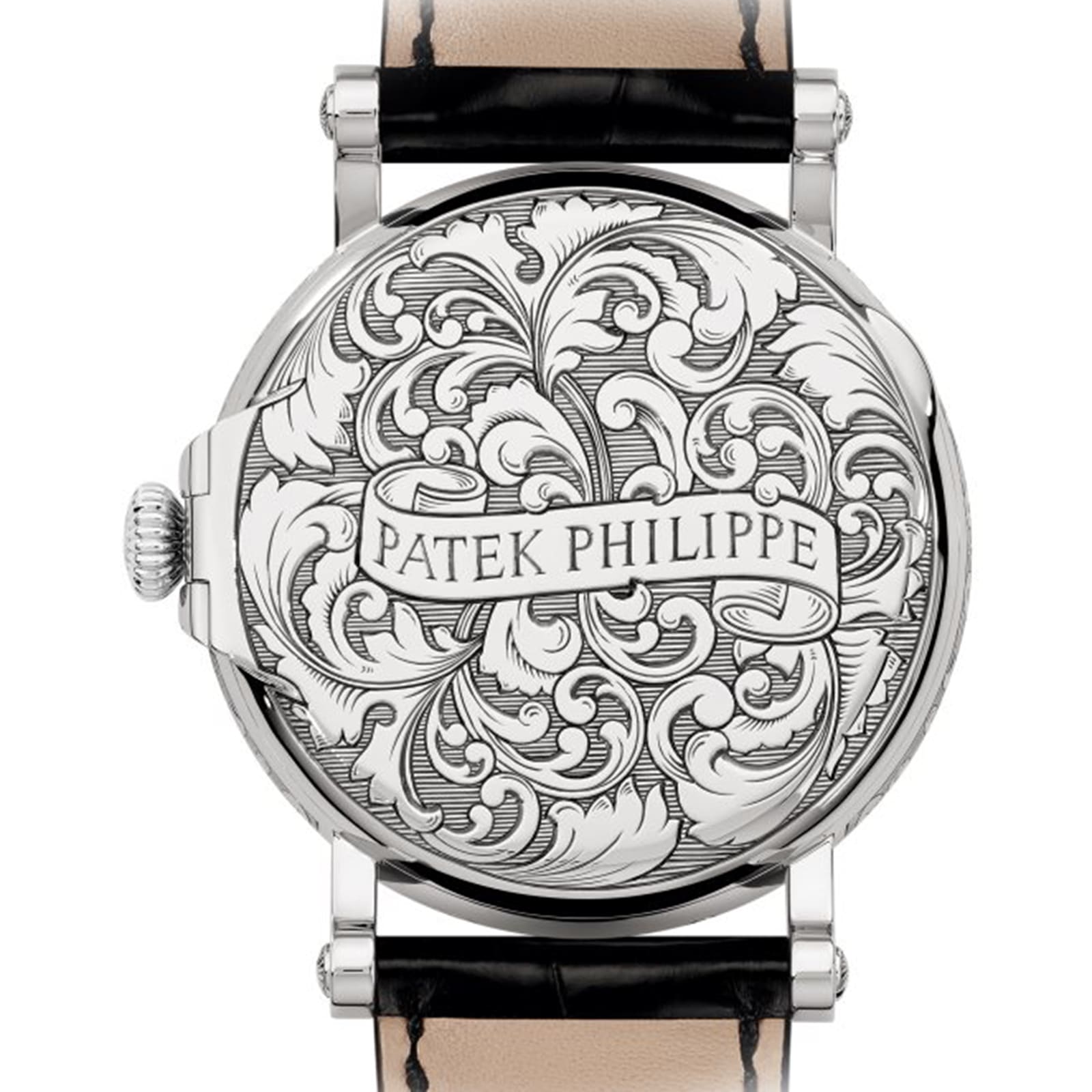 Patek Philippe Große Komplikationen gravierter Perpetual Kalender 5160/500G-001-2