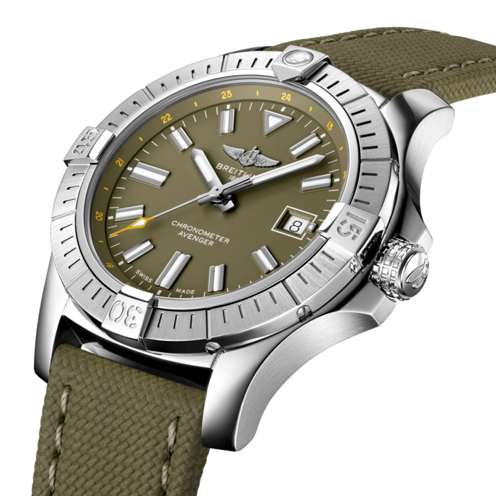 Breitling Avenger Automatisch 43 Edelstahlgrün A17318101L1X1-1