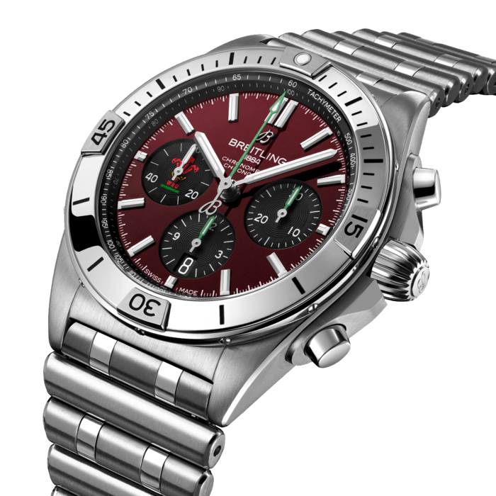 Breitling Chronomat B01 42 Sechs Nationen Wales Edelstahl Red AB0134A61K1A1-1