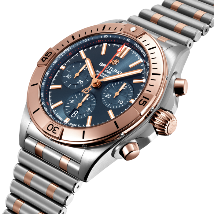 Breitling Chronomat B01 42 Edelstahl& 18K rotes Gold Blue UB0134101C1U1-1