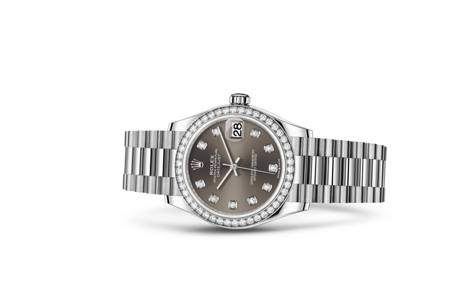 Rolex Datejust 31 Oyster 31 mm Weißgold und Diamanten M278289RBR-0006-1