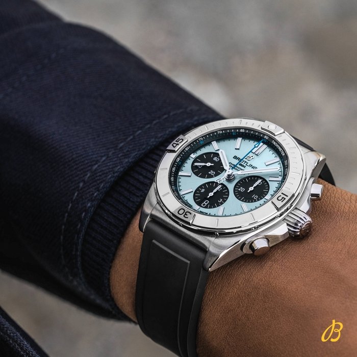 Breitling Chronomat B01 42 Edelstahl& Platin -Eisblau PB0134101C1S1-4