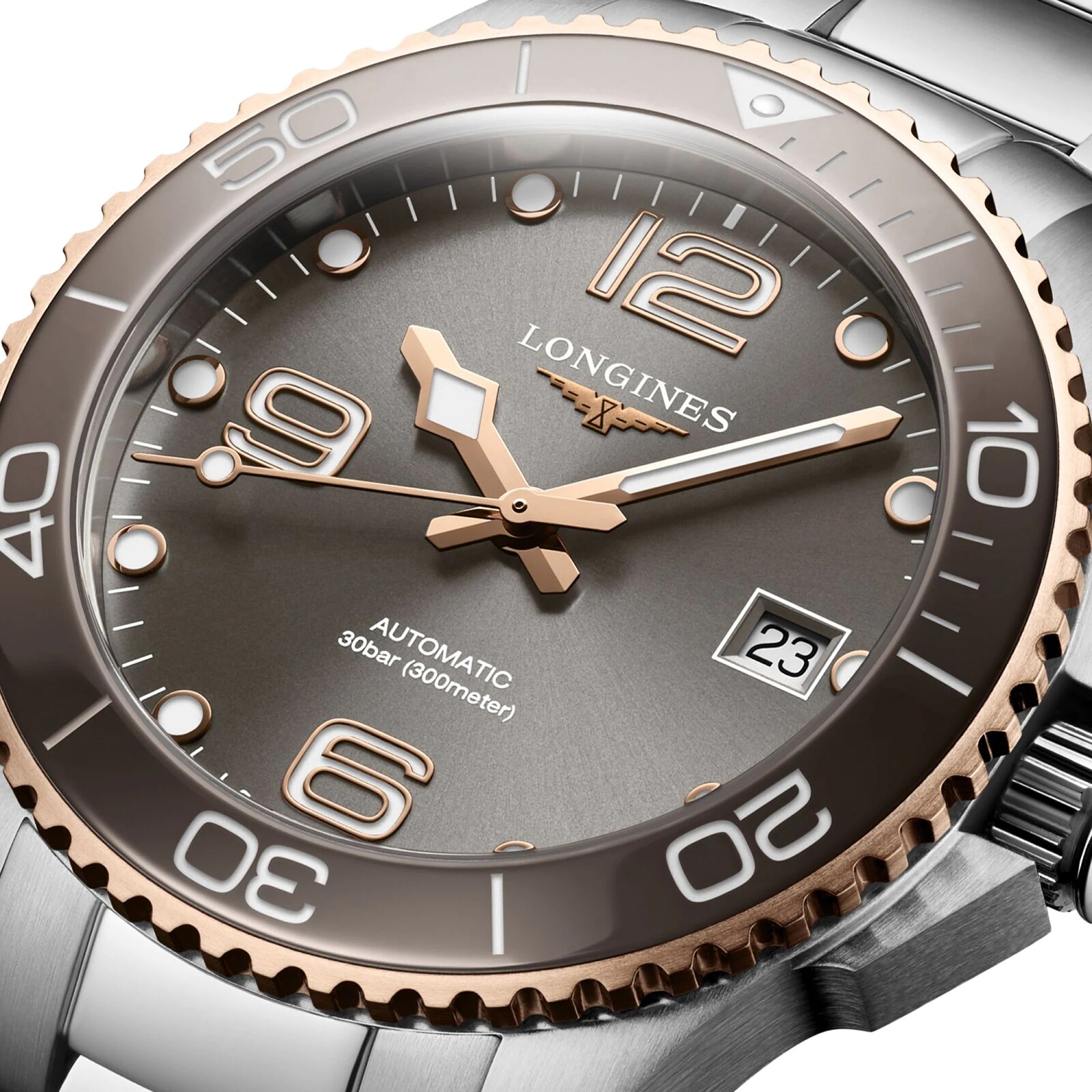 Longines Hydroconquest 39mm Herren Replik Uhren Grey L37803786-1