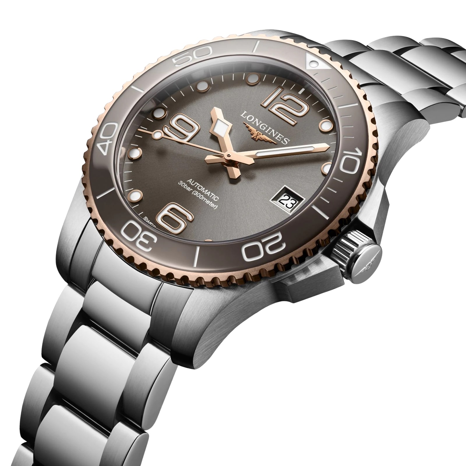 Longines Hydroconquest 39mm Herren Replik Uhren Grey L37803786-2