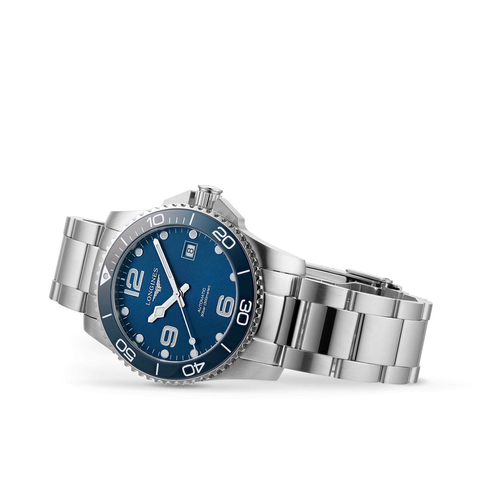 Longines Hydroconquest Blue Dial 41mm Automatische Tauchmenschen Replik Uhren L37814966-2