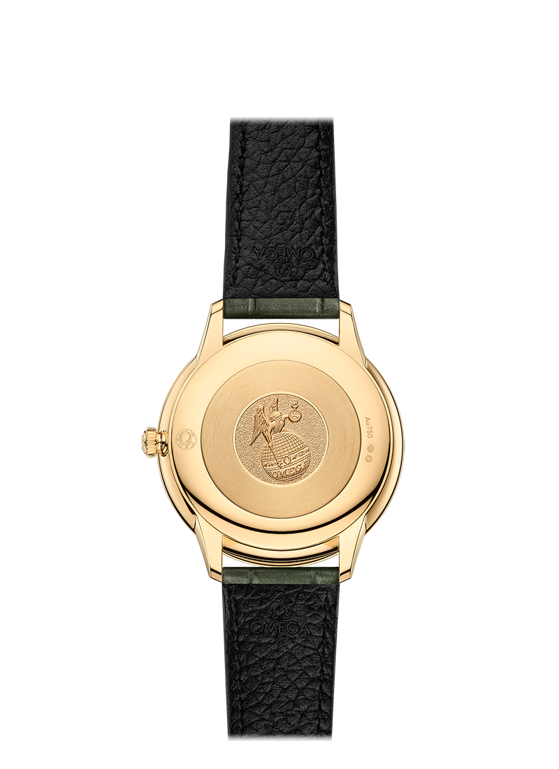 Omega de ville gelb Gold Diamonds Uhr 434.58.30.60.55.002-1