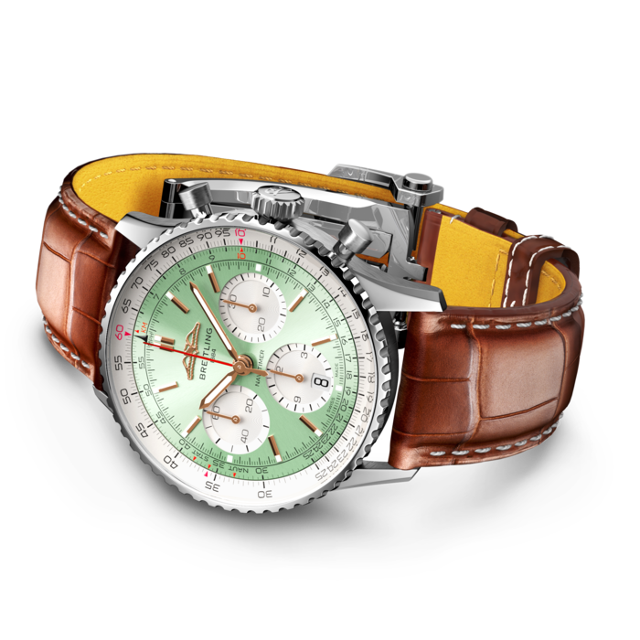 Breitling Navitimer B01 Chronograph 41 Edelstahl Mint Grüne AB0139211L1P1-2