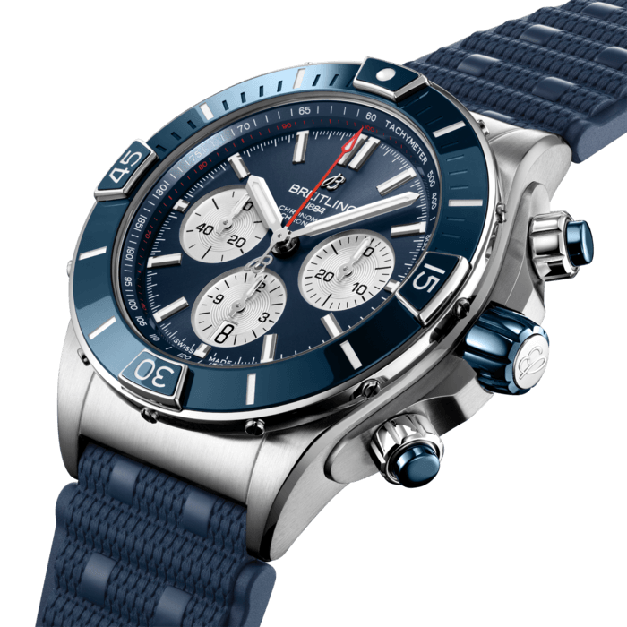 Breitling Super Chronomat B01 44 Edelstahl Blau AB0136161C1S1-1