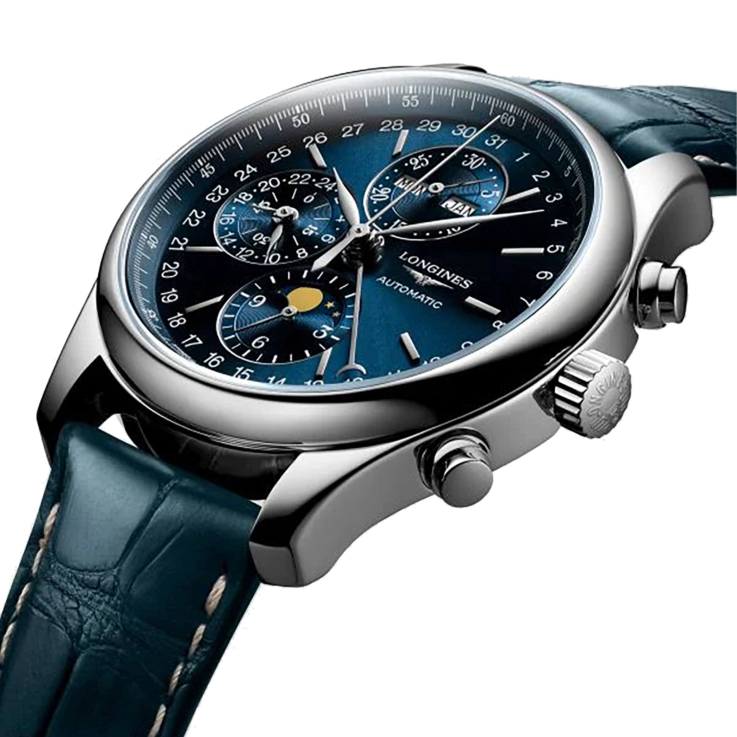 Longines Master Collection 42mm Mens Replik Uhren– Blue L27734922-2